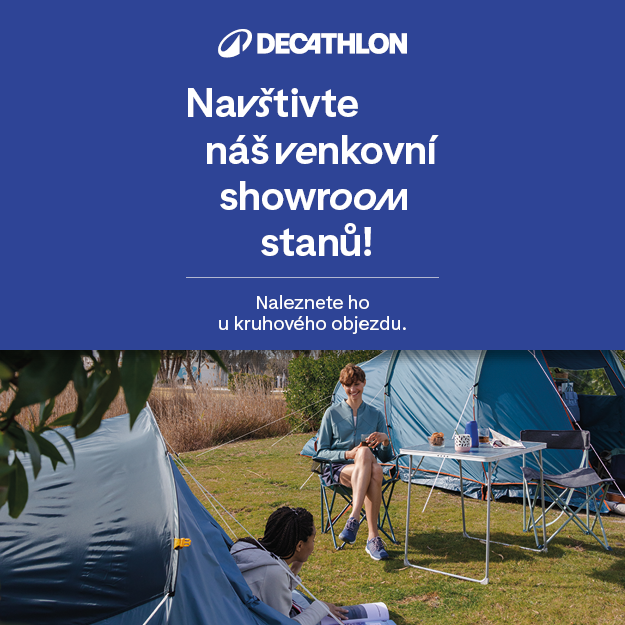 Navštivte venkovní showroom stanů prodejny Decathlon!